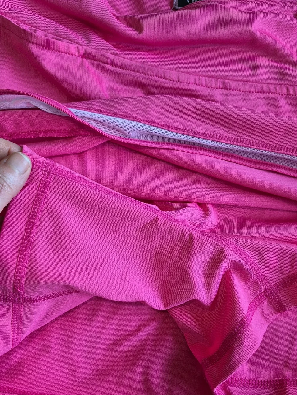 Golftini Size Small Pink Athletic Skort Mesh Trim Pockets Top Golf Label